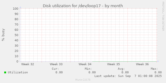 Disk utilization for /dev/loop17