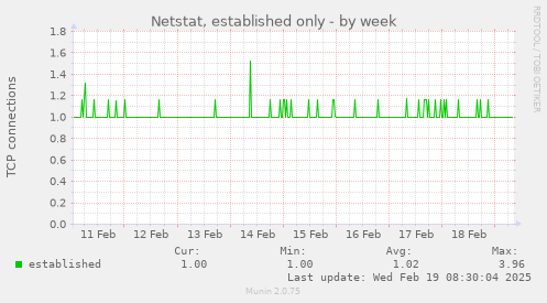 Netstat, established only