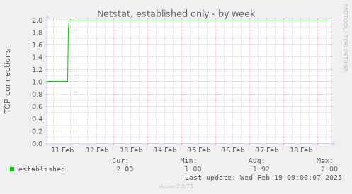 Netstat, established only