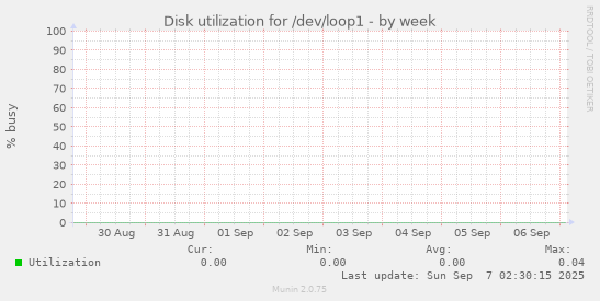 Disk utilization for /dev/loop1